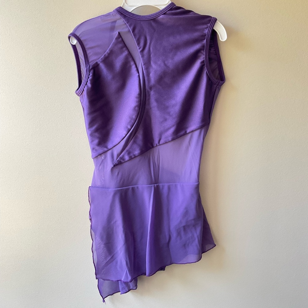 LA Designs Brandi Asymmetrical Purple Dress